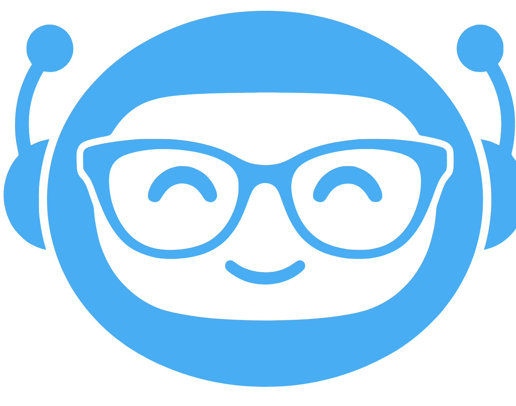 LISA emblem, a blue robot wearing glasses